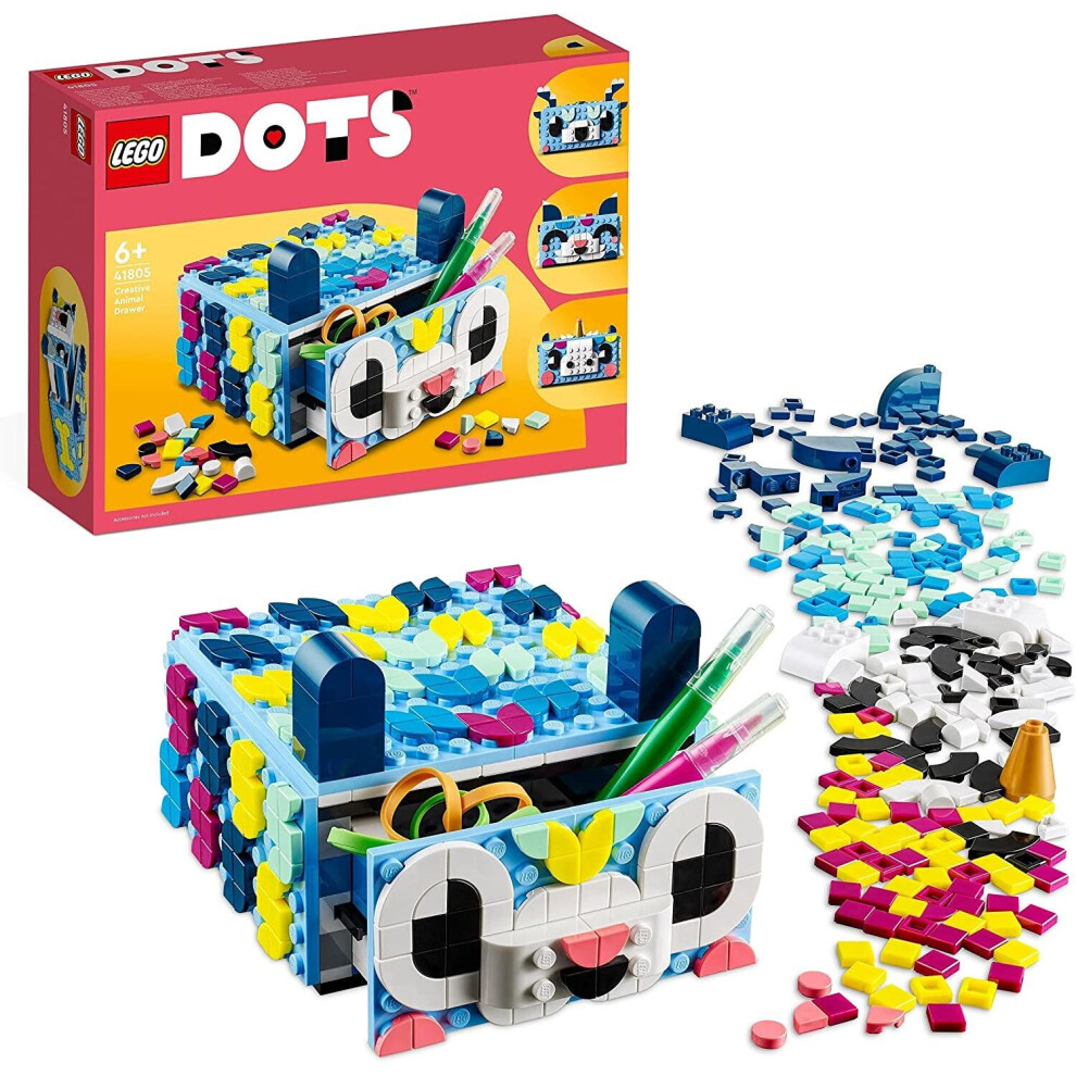 LEGO DOTS Creative Animal Drawer Toy Mosaic Kit 41805