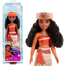 Disney-Prinzessin Moana-Puppe – Bewegliche Modepuppe mit zweiteiligem Outfit, Stirnband und Halskette