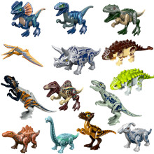 (Style K  14pcs) Large Dinosaur Figure Big Size Indominus T Rex Blocks Fit Lego Toys