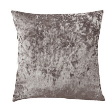 (18 x 18 inches (45 x 45 cm), Mink) Crushed Velvet Cushion Covers Throw Pillow Case