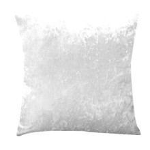 (16 x 16 inches (40 x 40 cm), White) Crushed Velvet Cushion Covers Throw Pillow Case