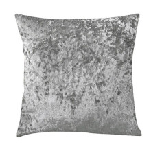 (22 x 22 inches (55 x 55 cm), Silver) Crushed Velvet Cushion Covers Throw Pillow Case