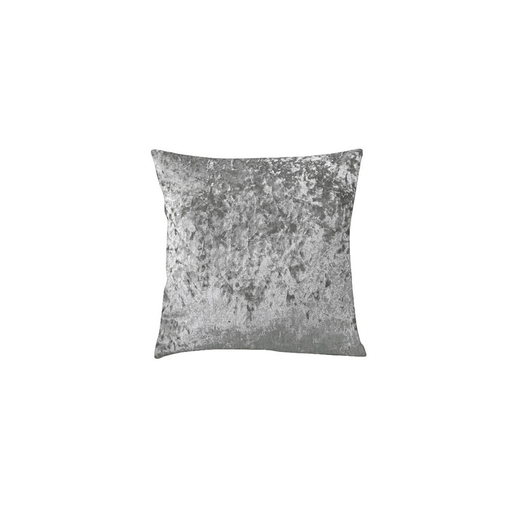 (22 x 22 inches (55 x 55 cm), Silver) Crushed Velvet Cushion Covers Throw Pillow Case