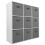 Charles Jacobs (9 Grey Drawers) Charles Jacobs White 9 Cube Open Book Shelf Storage 1