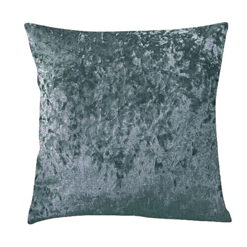 (18 x 18 inches (45 x 45 cm), Grey) Crushed Velvet Cushion Covers Throw