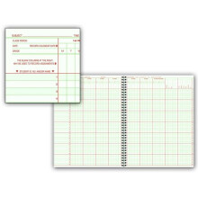 Hammond & Stephens 1473679 8 Subject 35 Student 6 Week Class Record Book, 9.25 x 12.25 in., Hardcover