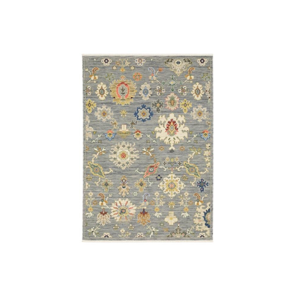 Oriental Weavers L5507E240340ST 7 ft. 10 in. x 10 ft. 10 in. Lucca 5507E Traditional Rug, Grey