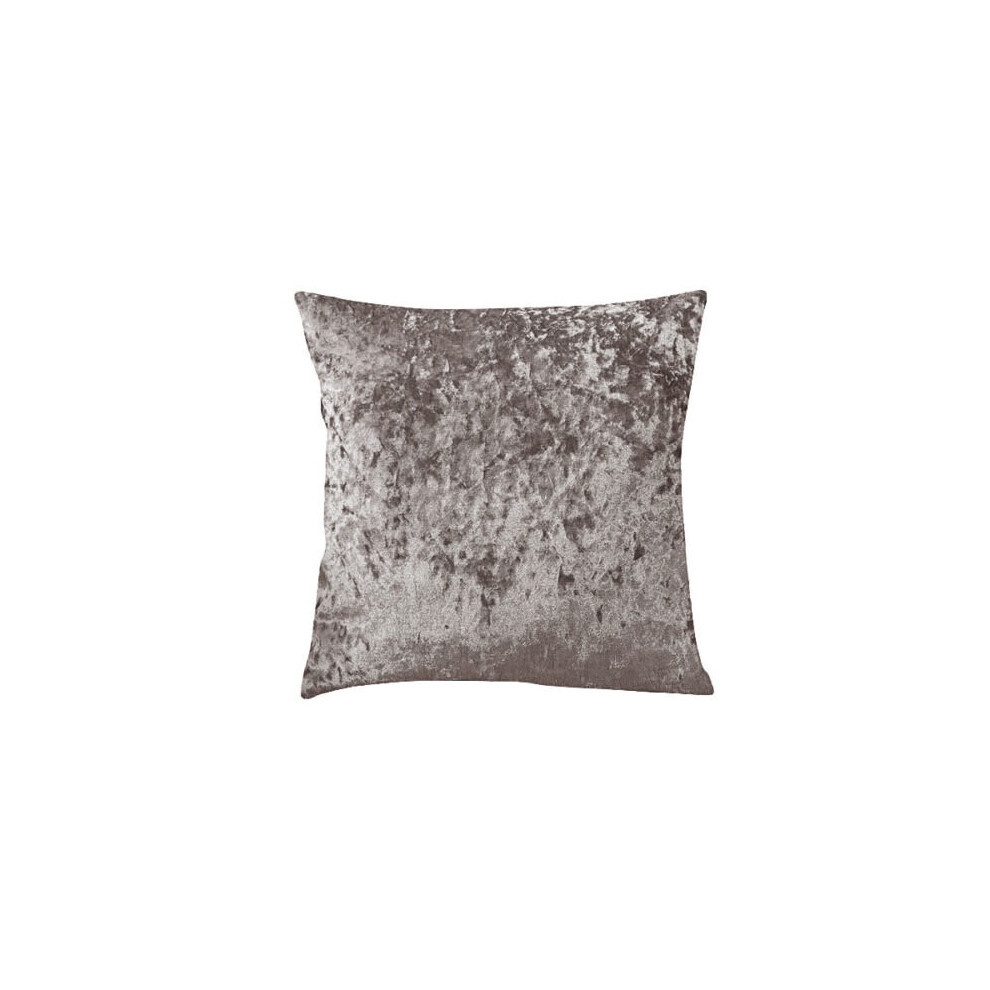(22 x 22 inches (55 x 55 cm), Mink) Crushed Velvet Cushion Covers Throw Pillow Case