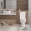 Living And Home Square Countertop Bathroom Sink Bowl White 8