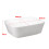 Living And Home Square Countertop Bathroom Sink Bowl White 7