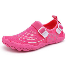 (Rose Red, UK 10) Mens Womens Kids Water Shoes Beach Quick Dry Barefoot Swim Shoes Aqua Socks