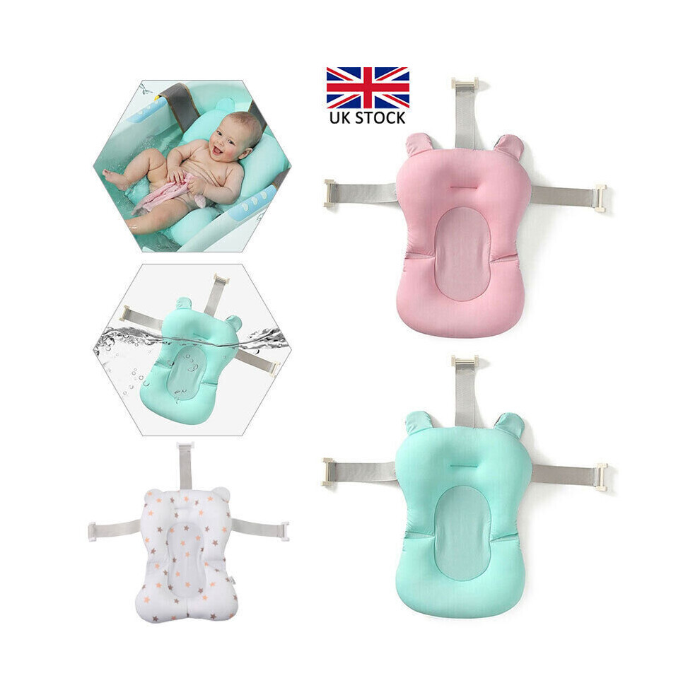 Baby Bath Pad Anti-Slip Bathtub Mat Newborn Safety Security Bath Seat Support Yetp Star