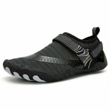 (Black #01, UK 10) Mens Womens Kids Water Shoes Beach Quick Dry Barefoot Swim Shoes Aqua Socks