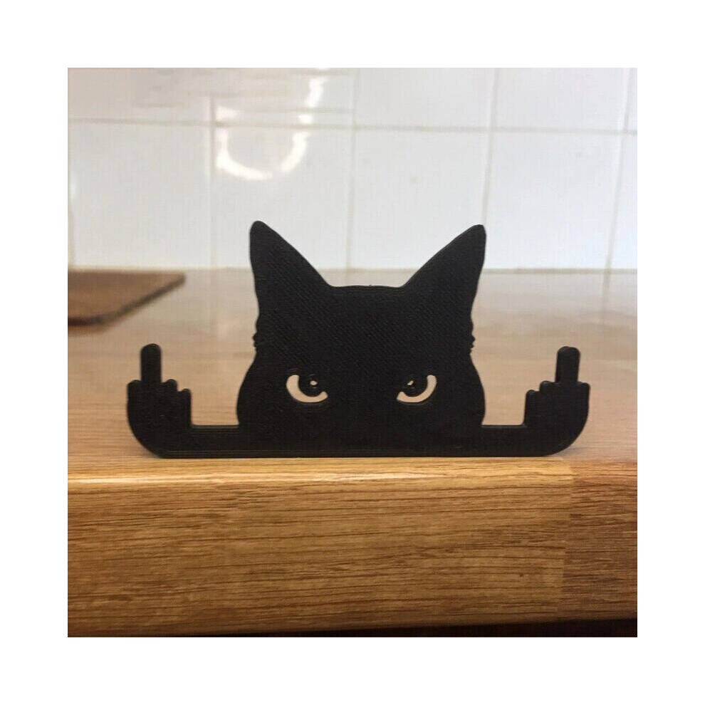 (#5) Halloween Black Peeping Cat Garden Statues Funny Art Decorative Lawn Ornaments