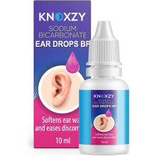 Knoxzy Sodium Bicarbonate Ear Drops 10ml for Ear Wax & Ear Pain Relief