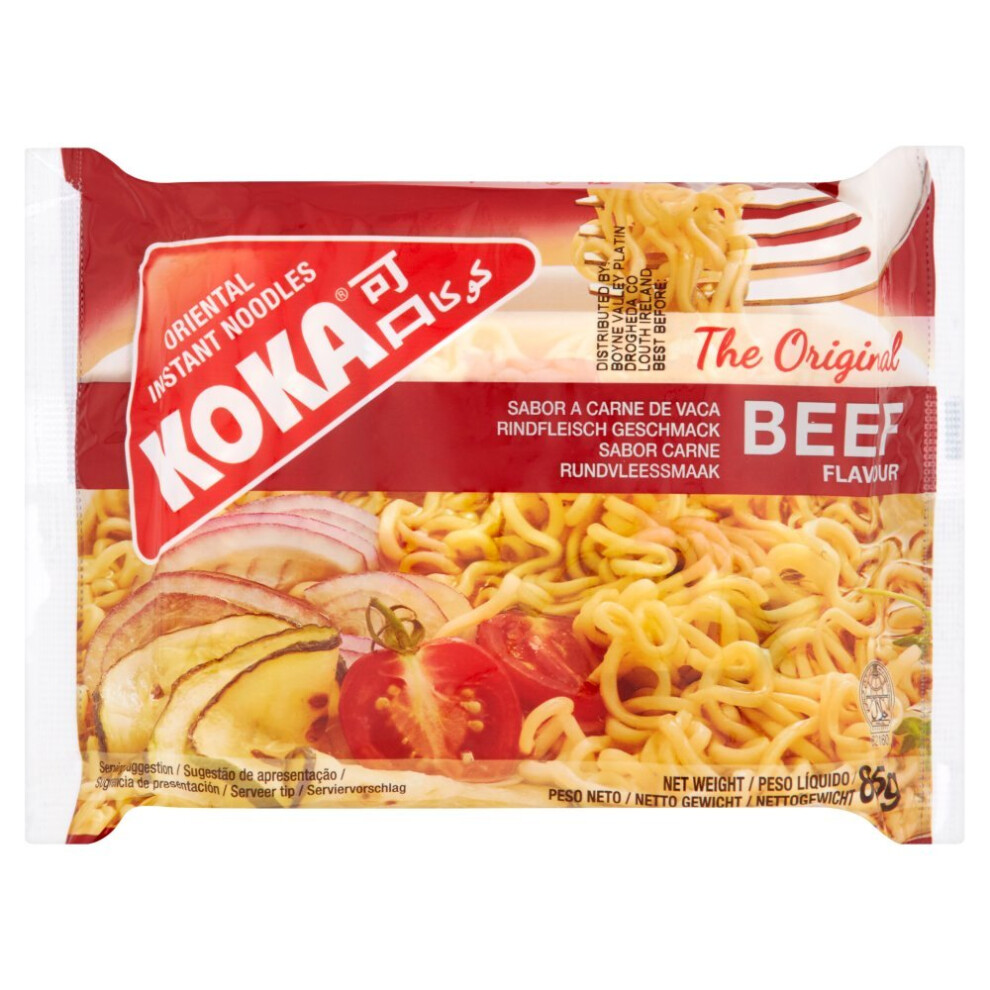 Koka The Original Beef Flavour Oriental Instant Noodles 85g (Pack of 20)