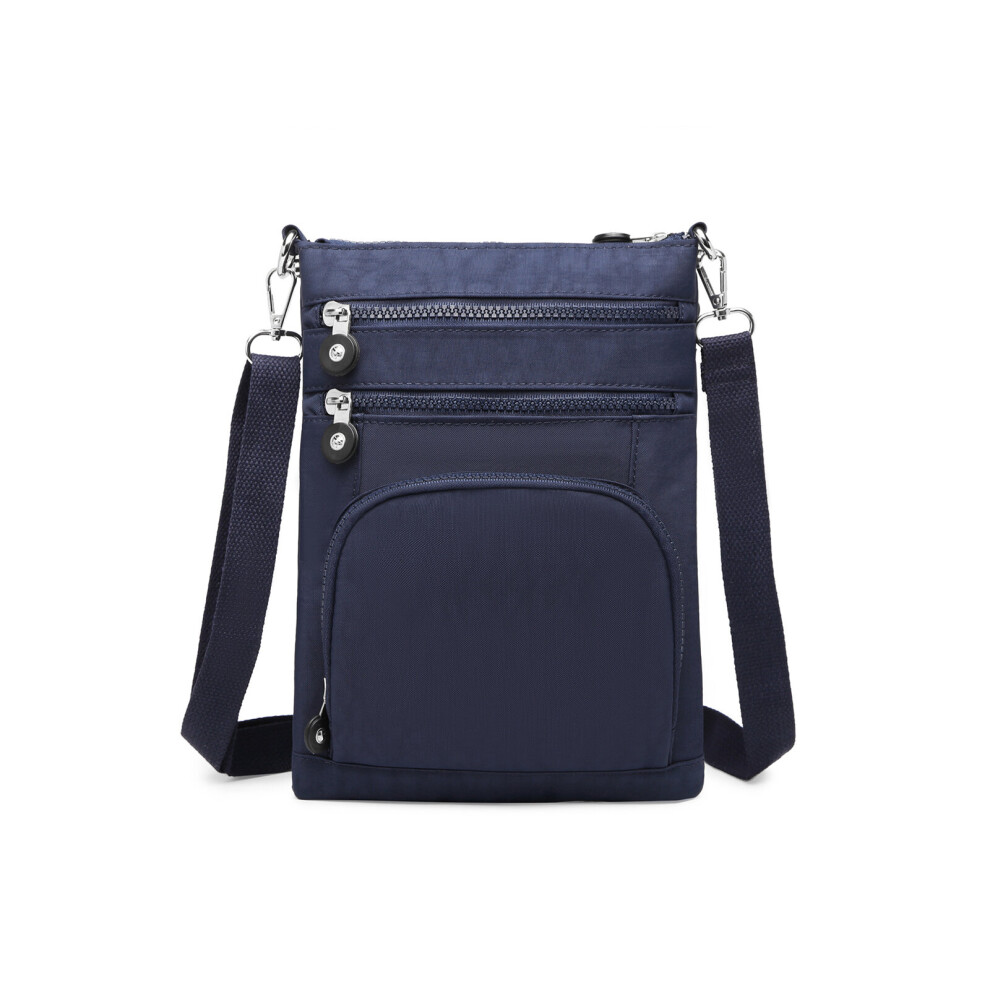 (Navy) EB 2228 - Miss LuLu Casual Multi Pocket Cross Body Bag