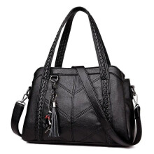 ( Black) Beautiful Women Handbag Shoulder Bag Ladies Purse Crossbody Soft Leather