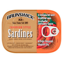 Brunswick Sardines in Hot Sauce 106g (Pack of 6)