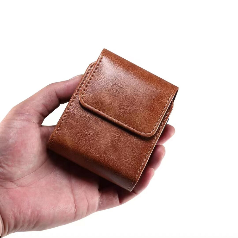 (For Samsung Galaxy Z Flip 4 5G, Brown) Flip Belt Holster Case  Cover Waist Bag