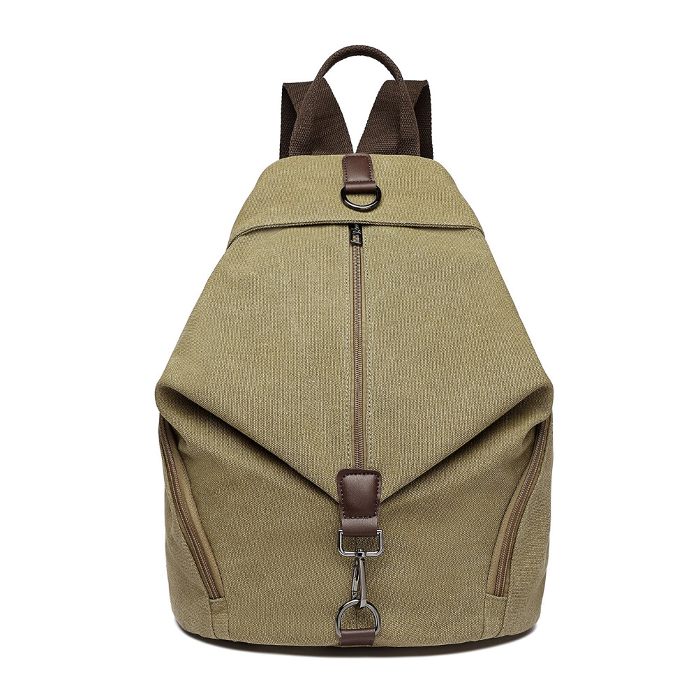 (Khaki) Fashion Anti-Theft Canvas Backpack Not,Specified