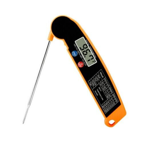 (  Orange) Digital Food Thermometer Probe Cooking Meat Temperature
