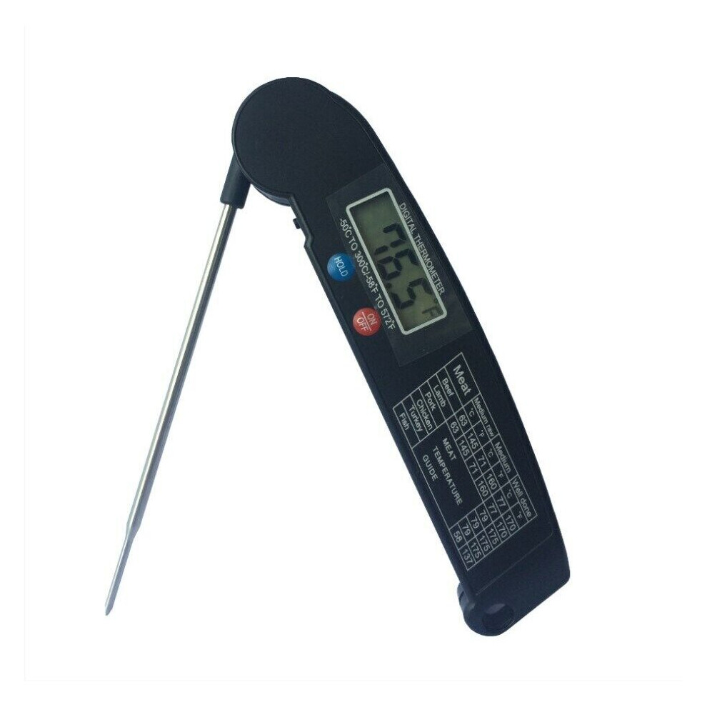 Mdsrjone ( ) Digital Food Thermometer Probe Cooking Meat Temperature Black