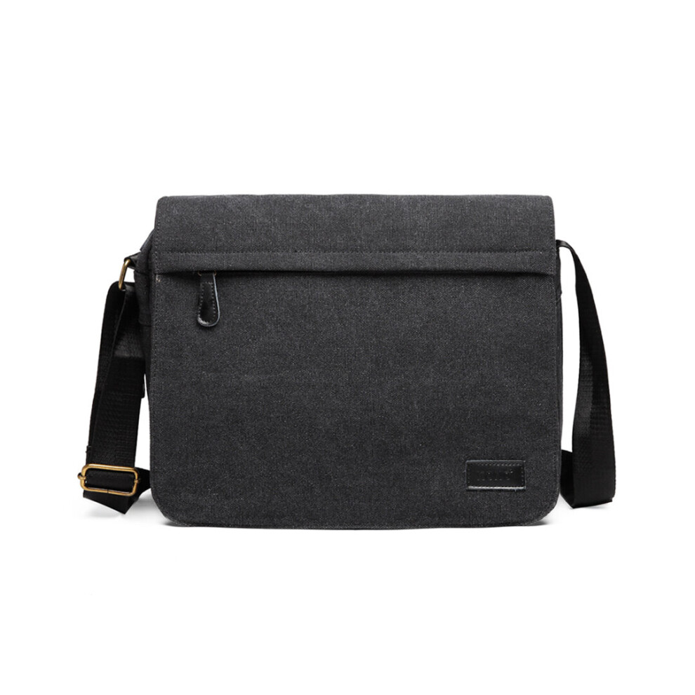 (Black) Miss LuLu Classic Expanding Messenger Bag