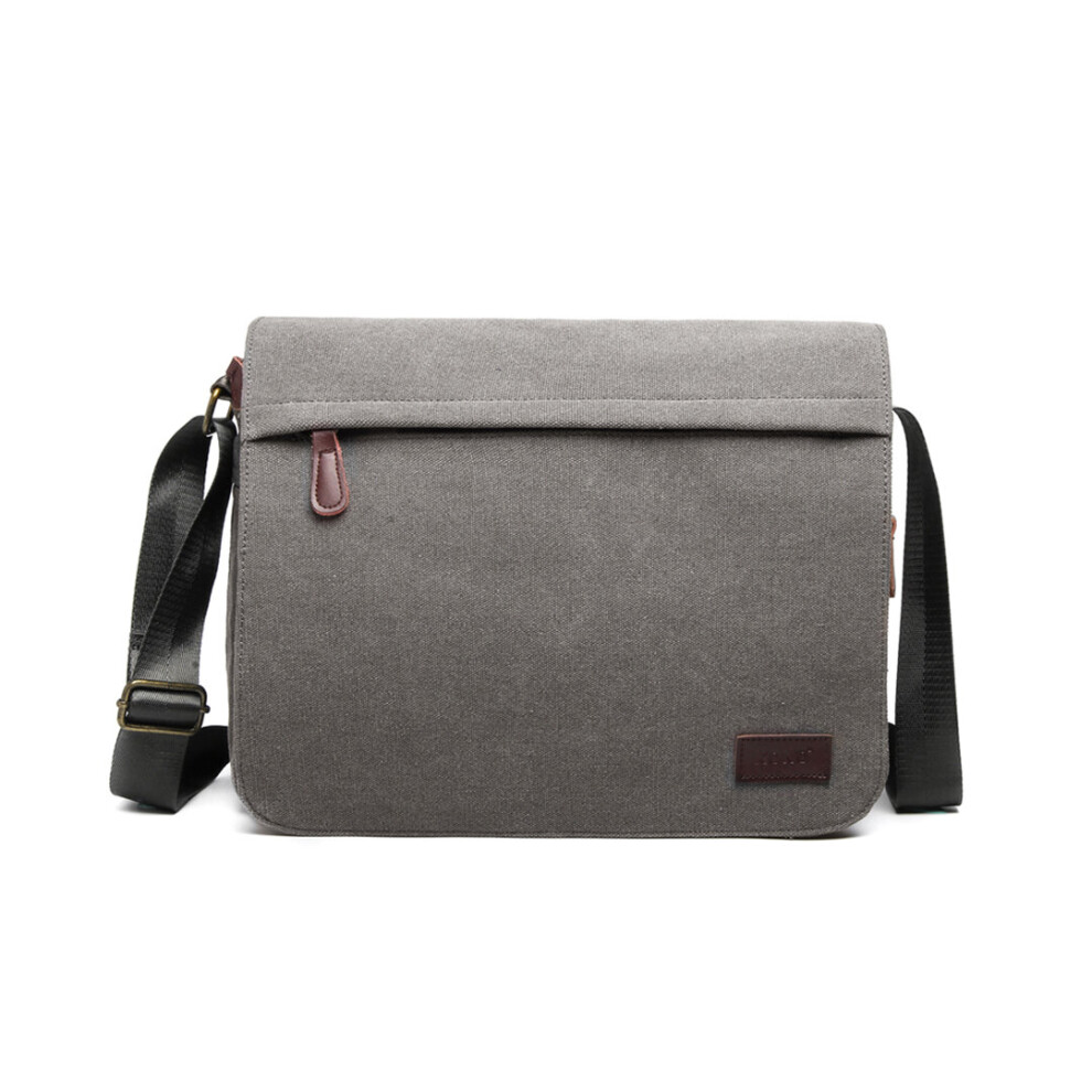 (Grey) Miss LuLu Classic Expanding Messenger Bag