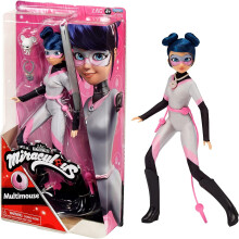 Miraculous Ladybug och Cat Noir Multimouse Mode Docka | 26cm Rörlig Docka med Tillbehör Kwami | Superhjälte Figur