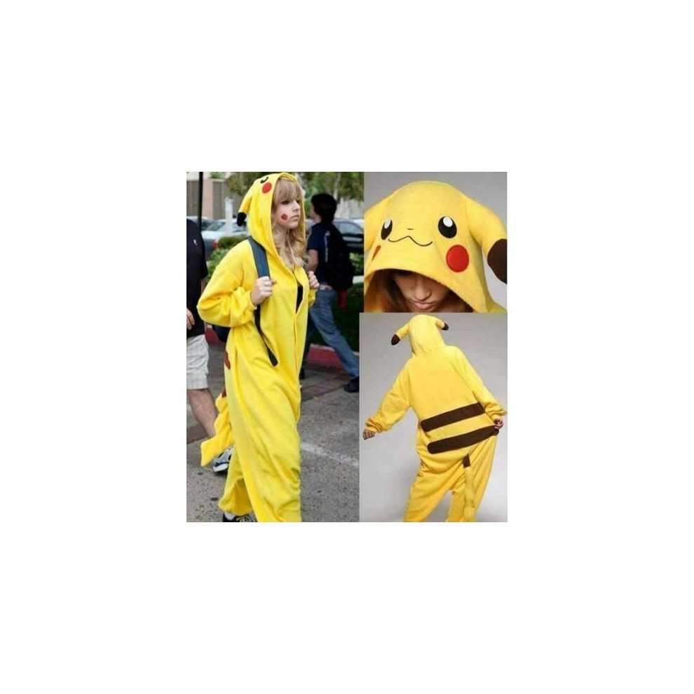 (Pikachu, L) Adult Animal Pyjama Unisex 0nesie11 Pajamas Kigurumi Kids Cosplay Costume KQ