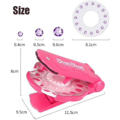 Μαλλιά Gems Bling γυαλιστερό διαμάντι μαλλιά Sparkle συρραπτικό μηχάνημα κορίτσι δώρο 1