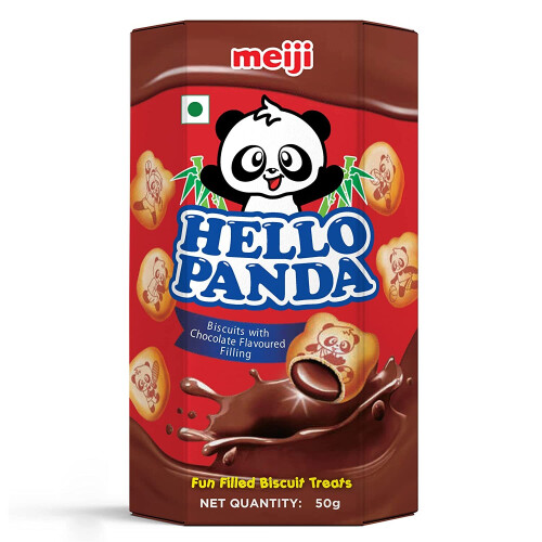 MEIJI Hello Panda Chocolate Biscuits 50g (Pack of 10) 1