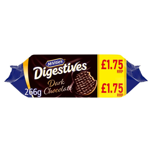 McVities Mcvities Dark Chocolate Digestive 266g (Pack of 12)