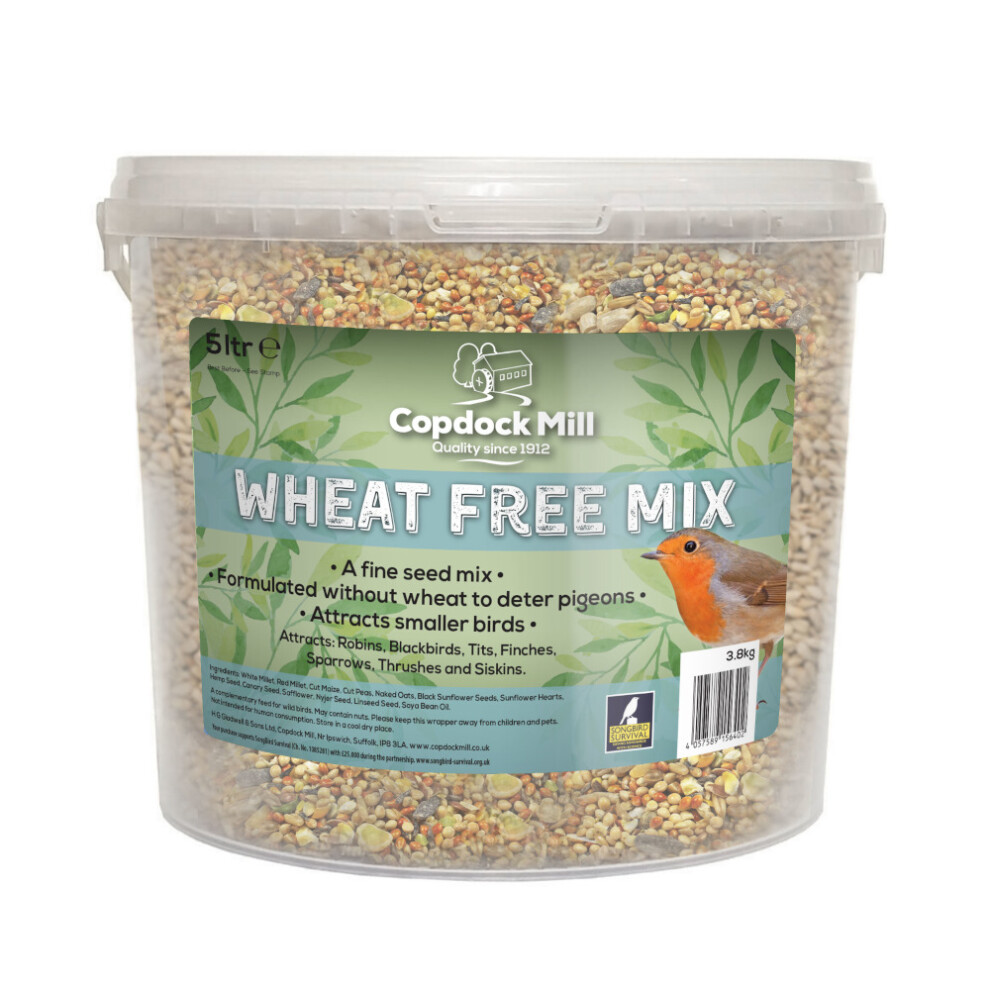 Copdock Mill Wild Bird Mix Wheat Free Tub 5Ltr