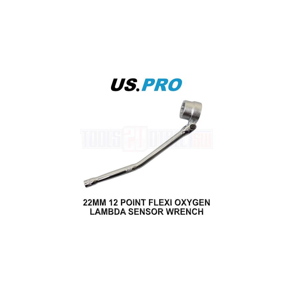 Us Pro Tools 22Mm Flexi Head Oxygen Lambda Sensor Socket 12 Point 5516