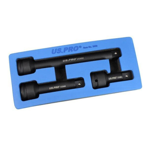 us pro US PRO Tools 3pc 3/4" dr Impact Extension Bar Set Bars For Sockets 3950 1
