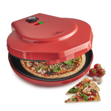 MisterChef Pizza Maker 1000W, 12 Inch / 30cm, 2,3 Metal, RED
