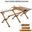 (120cm) Foldable Wooden Egg Roll Picnic Table Portable Outdoor Table 4