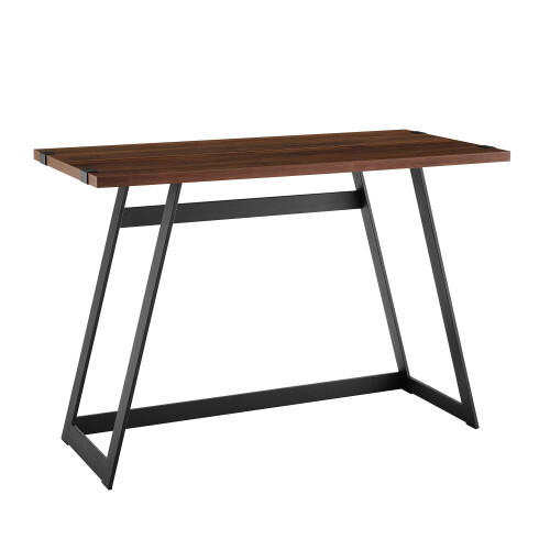URBN Living (Dark Walnut) 42" Computer PC Writing Desk w/ Angled Metal Legs 1