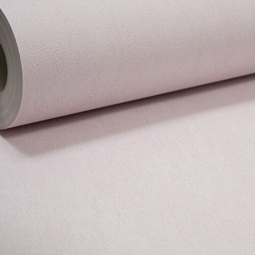Plain Light Blush Pink Wallpaper Textured Smooth Matte Washable on OnBuy