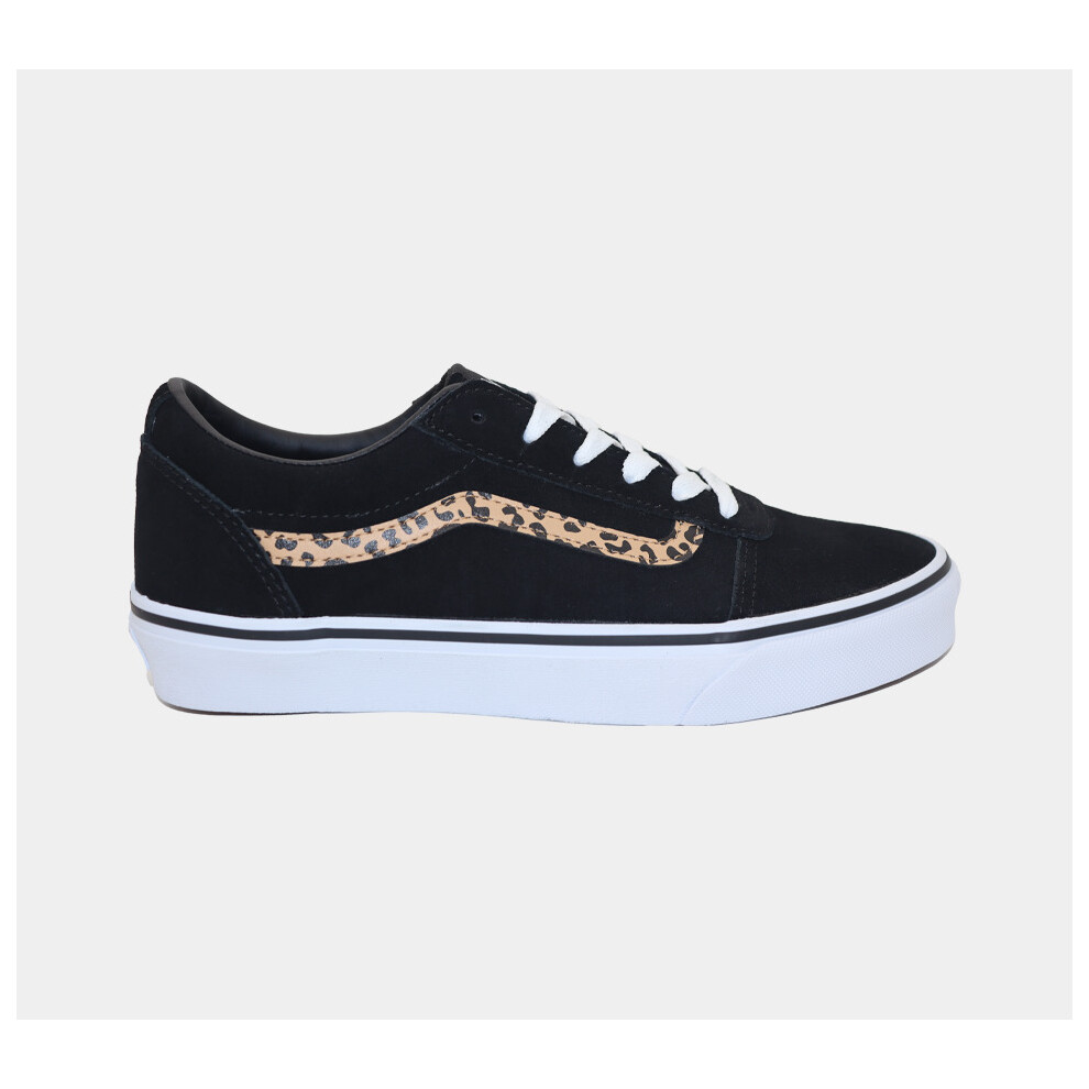 ( VN0A5KR79DUI-3) Vans Ward Suede Shoes Black/Cheetah