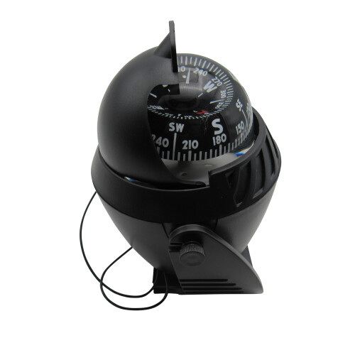 Illuminated Pivoting Marine Navigation Compass Black (Mounted Bracket) 2