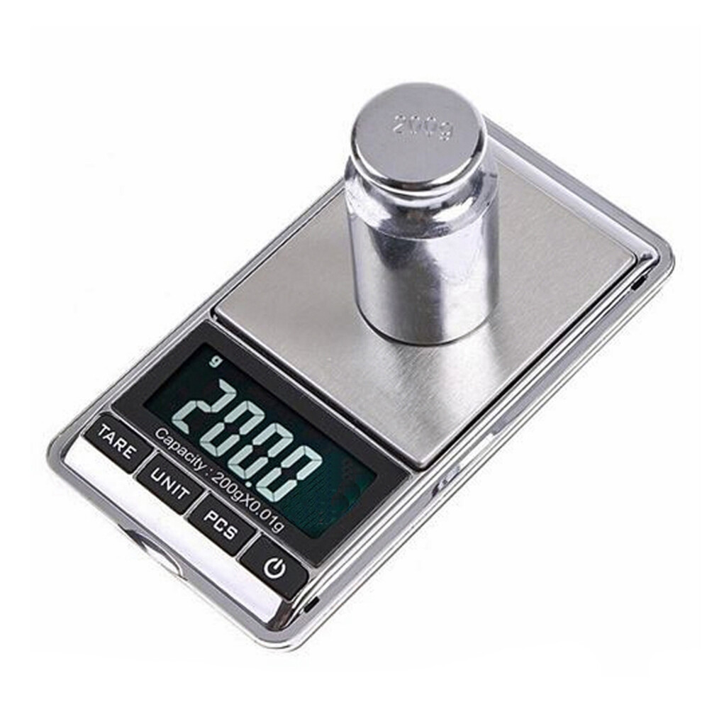 Lupo Digital Weighing Scales Jewellery Mini Micro Pocket 0.1G 1000G Gold