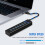 7 Ports Hub USB 3.0 High Speed Multiple Adapter Extension Cable PC 2