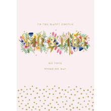 Mr & Mrs On Your Wedding Day Embellished Greeting Card Talking Pictures Cards
