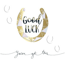 Good Luck You've Got This 8" x 8" Greeting Card Talking Pictures Cards