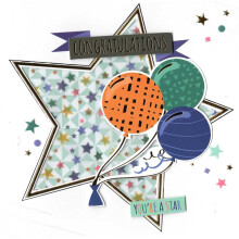 Congratulations You're A Star Embellished Greeting Card Talking Pictures Cards