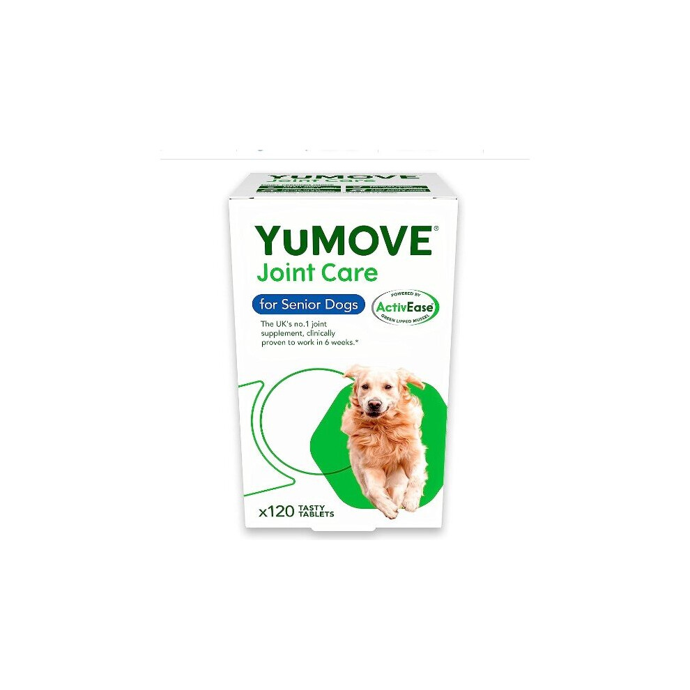 Yumove Senior Dog High Strength Joint Supplement Aged 9+ | 120 Tablets