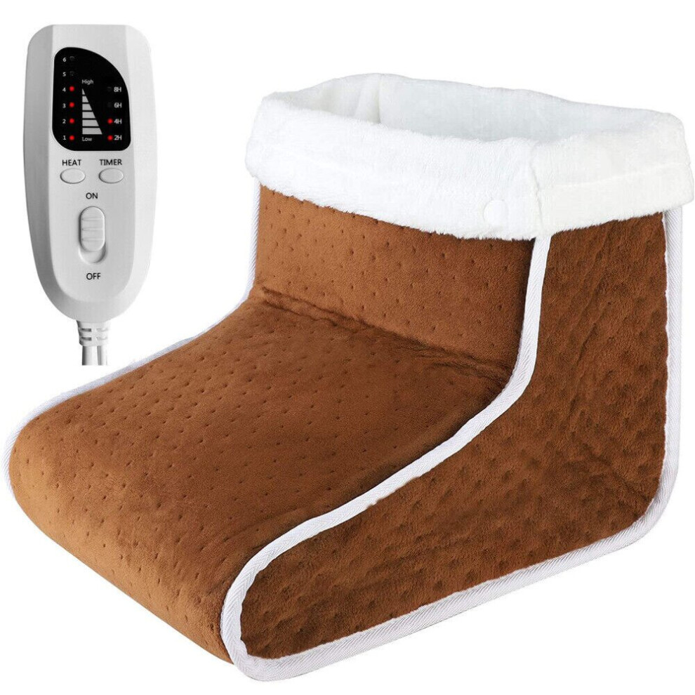 Xylfly Brown (Brown) Foot Warmer Electric Foot Warmer Heating For Cold Feet Adjustable